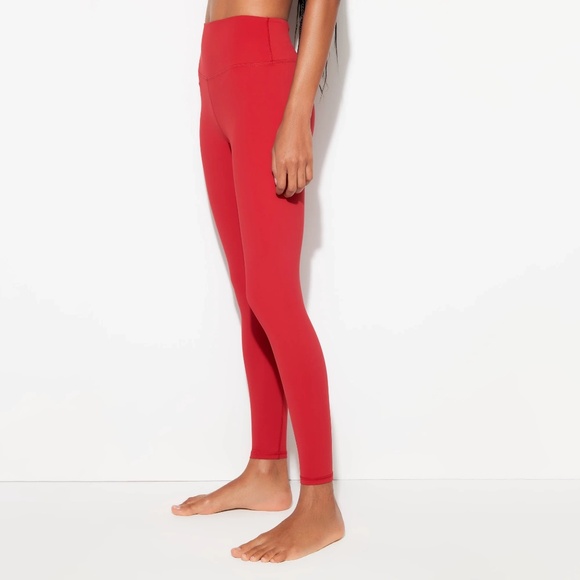 NirvanaTech Lotus* 7/8 Legging Red Poppy Leggings Yoga Tights XS - Picture 2 of 6
